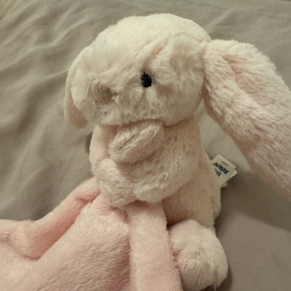 Jellycat Pink Plush Bunny Soother Toy for children